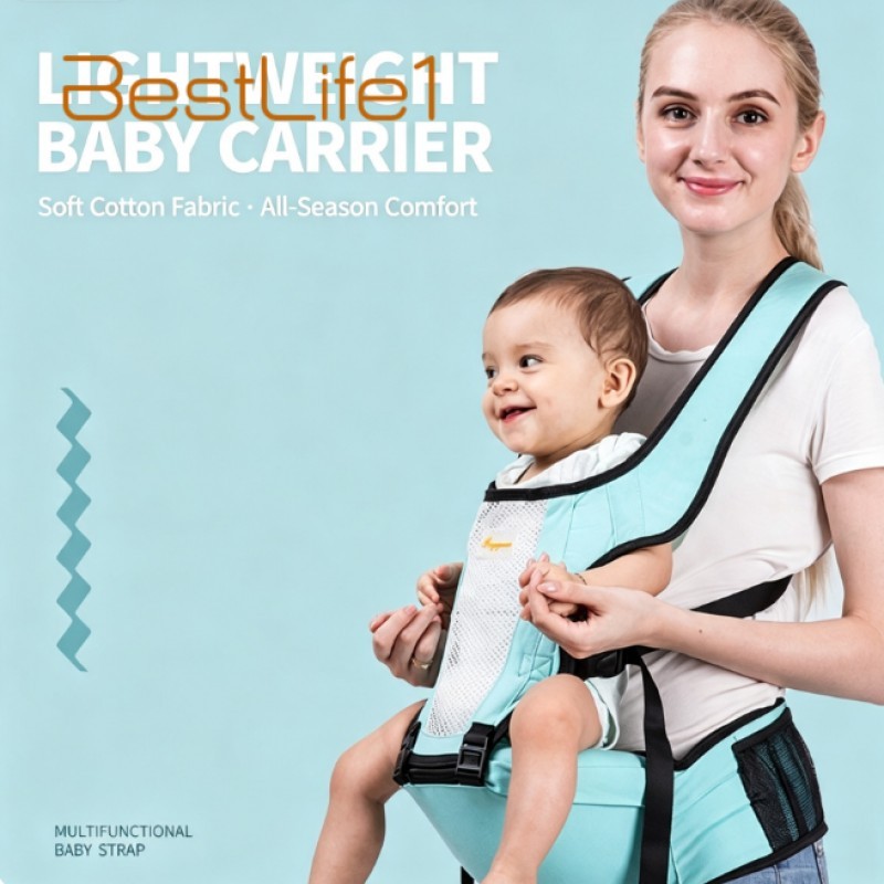 Banco De Cintura Para Porta-Bebês-Suporte De Ombro Respirável Portátil Mãe E Bebê