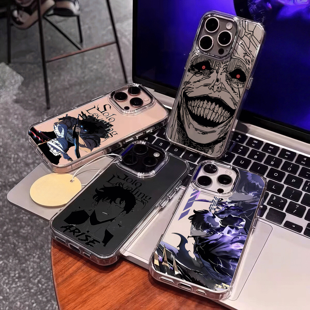 Anime Solos Nivelamentos Caso De Telefone Para Samsung A57 A56 A55 A54 A53 A06 A16 A52 A14 A15 A22 A12 A26 A36 A32 A34 C