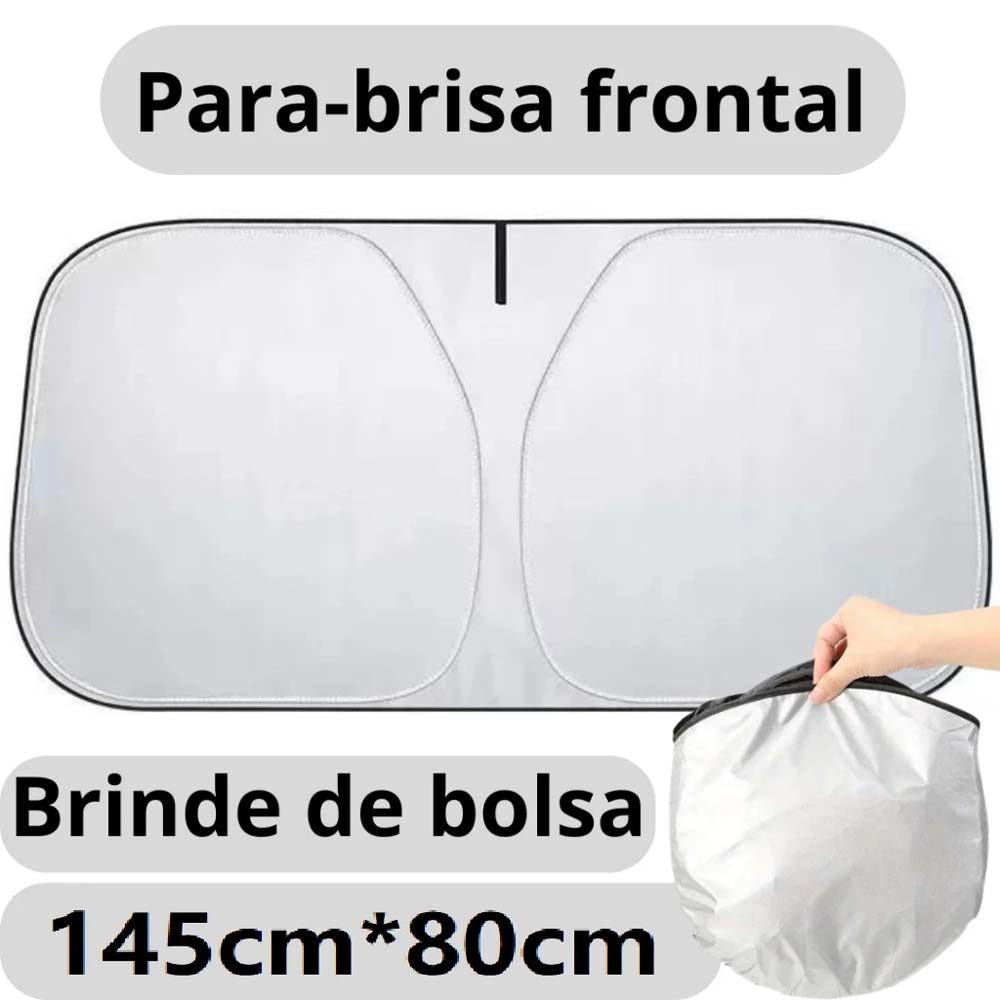 Protetor Solar Dobrável para Para-brisa Carro com Proteção UV Térmica Refletiva