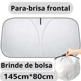 Protetor Solar Dobrável para Para-brisa Carro com Proteção UV Térmica Refletiva