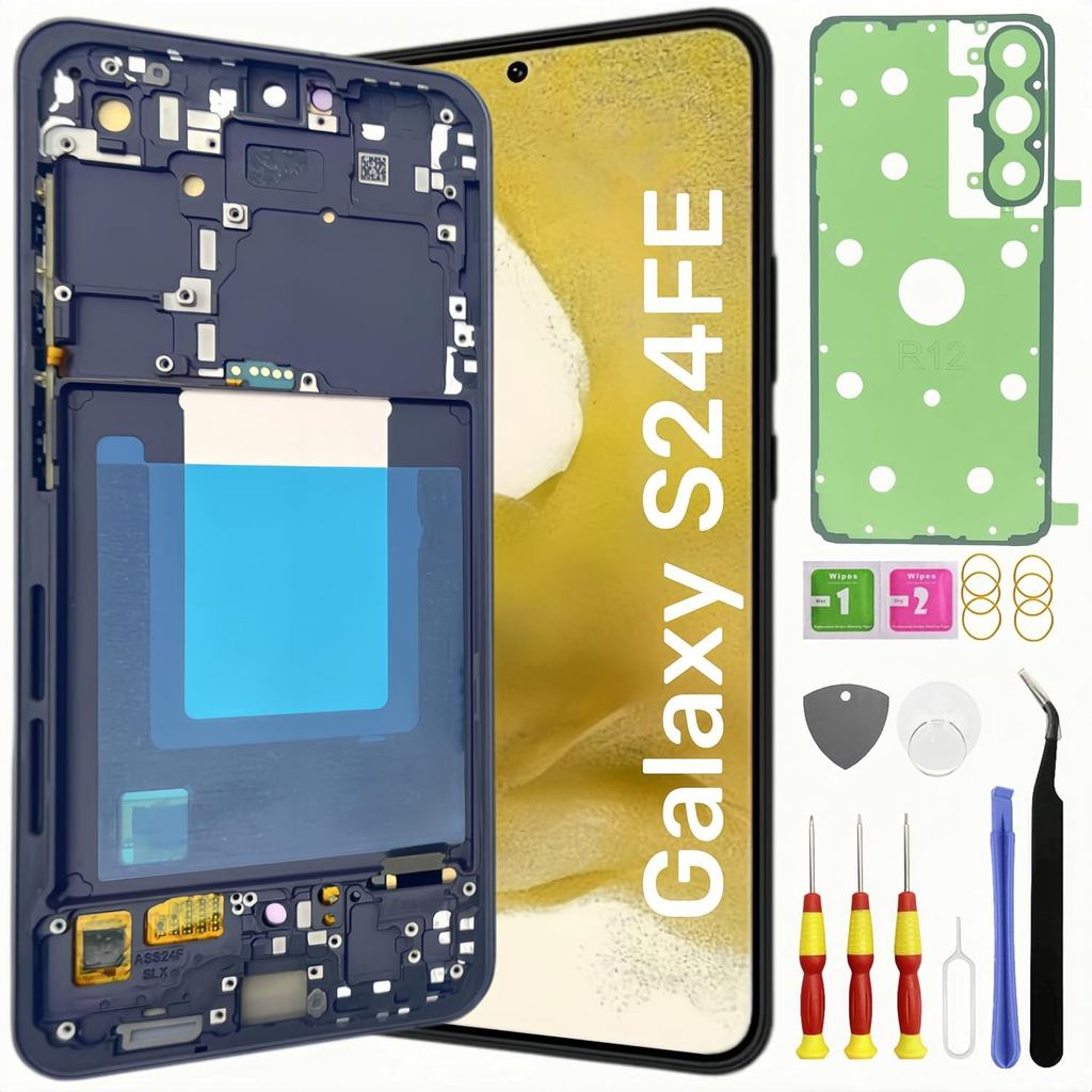 Substituição de Tela OLED para Samsung Galaxy S24 FE, Tela LCD Touch Digitizer c