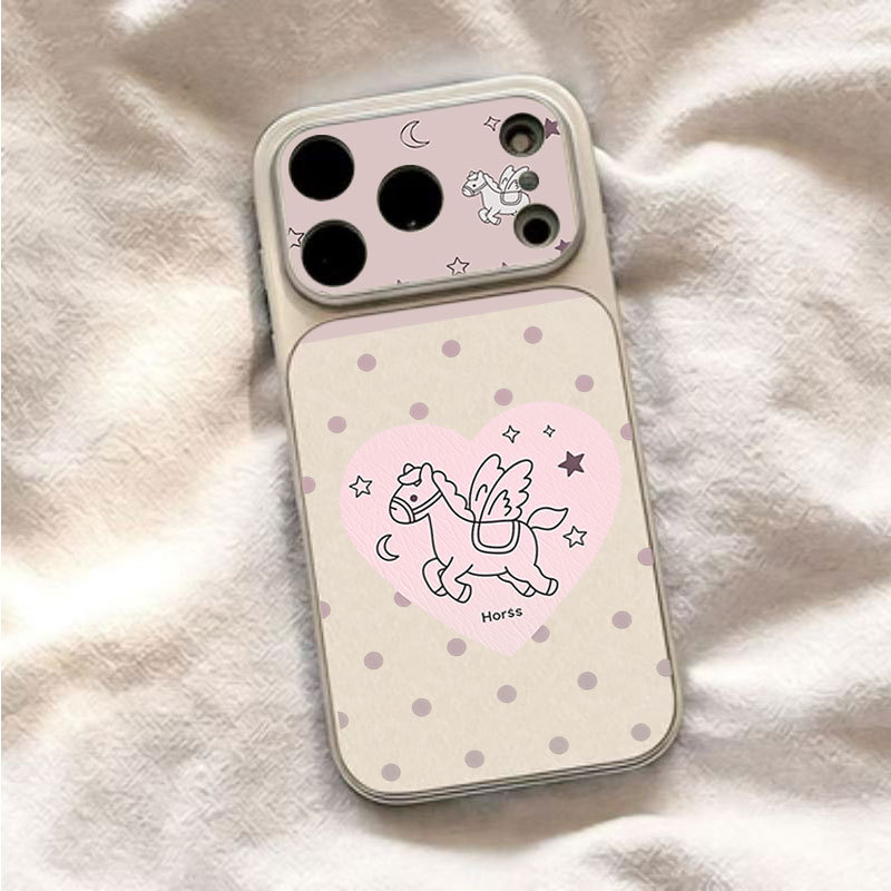 Rosa Ponto Anjo Pônei Caso Para Samsung Galaxy S26 Ultra S25 Plus S24 FE S23 S22 S21 A17 A37 A57 A56 A55 A54 Capa