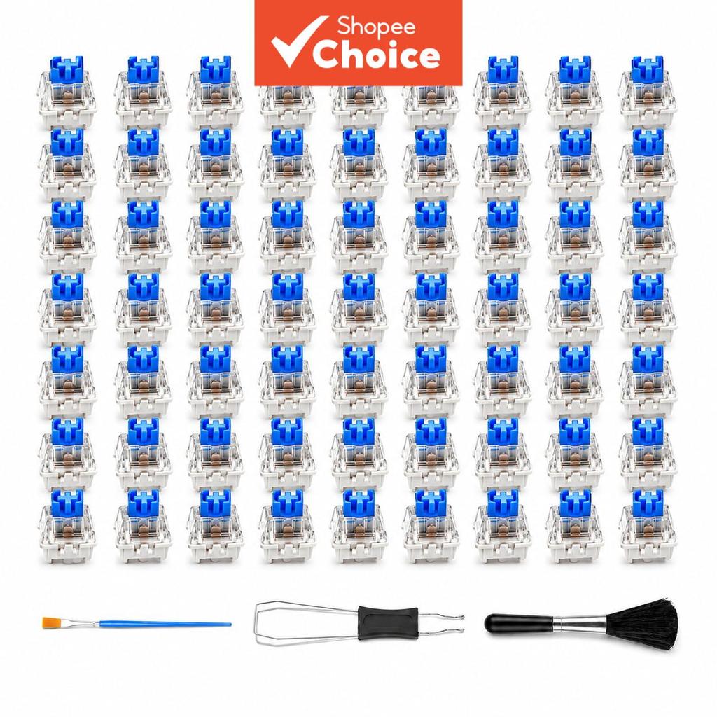 Interruptores De Teclado Mecânico Azul À Prova De Poeira ITYL Clicky MX Switch Substituição De Interruptor Hot Swappable