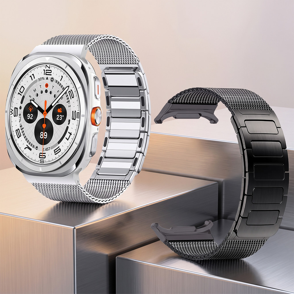 Pulseira De Aço Inoxidável Pulseiras Magnéticas Para Samsung Galaxy Watch Ultra 