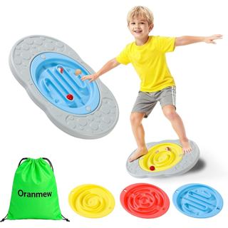 Plataforma de Equilíbrio Labirinto para Crianças com Bolsa, Brinquedo de Treinamento Sensorial 2 em 1, Idades 3-12 Anos 