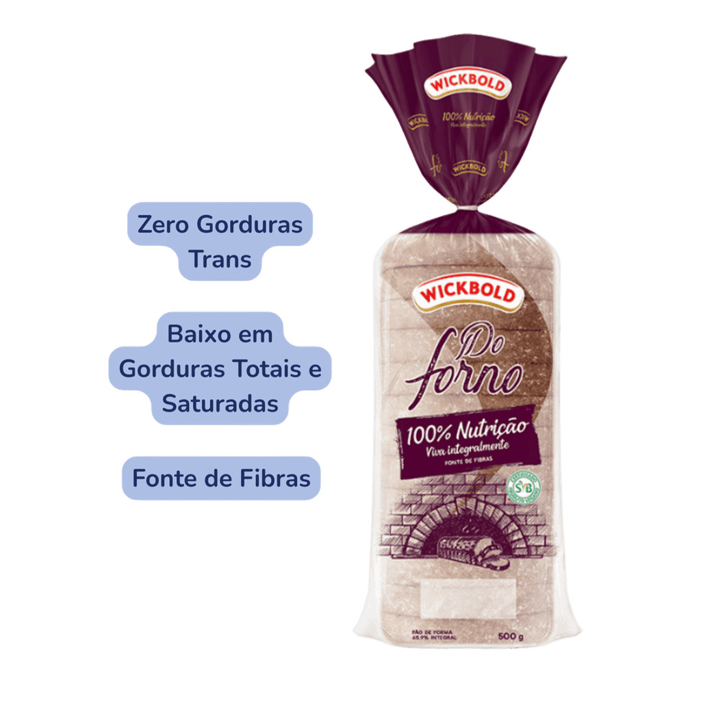 Pão do Forno 100% Nutrição Wickbold