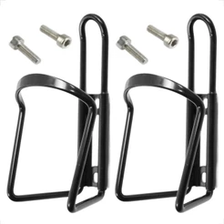 Kit 2 Suporte de Caramanhola Garrafa Squeeze Shiver Parafusos Inox Alumínio Para Bicicleta Mtb Speed