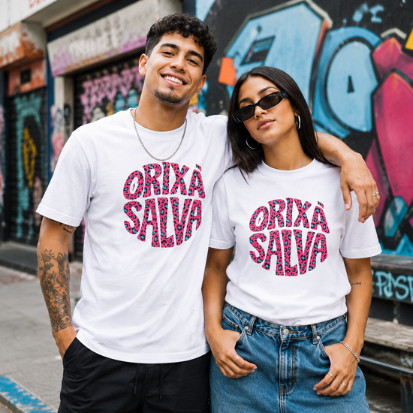 Camiseta Unissex Umbanda Religião Premium Estampada Algodão Manga Curta Masculina Feminina Exclusiva