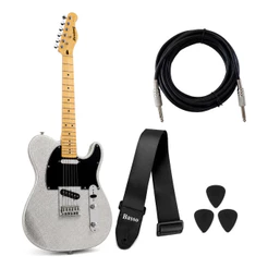 Guitarra Elétrica Strinberg Horizon H200 Svs Silver Sparkle