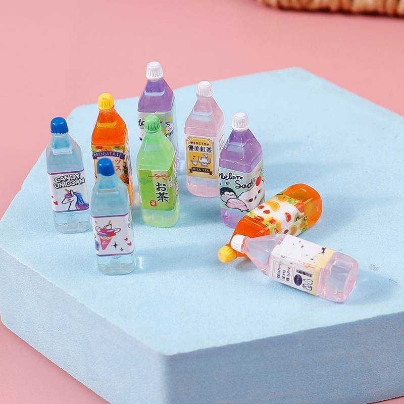 Nobleflyingsum 5 Peças Casa De Bonecas Em Miniatura Comida Jogar Suco Japonês Chá Bebida Modelo Adereços Conjunto De Vid