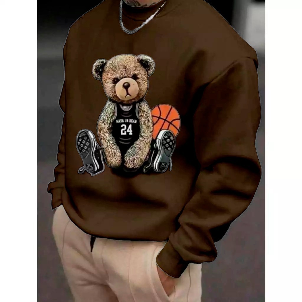 Moletom Careca Basquete Gola Redonda Casaco Feminino Masculino Flanelado Unissex Inverno Frio Algodão