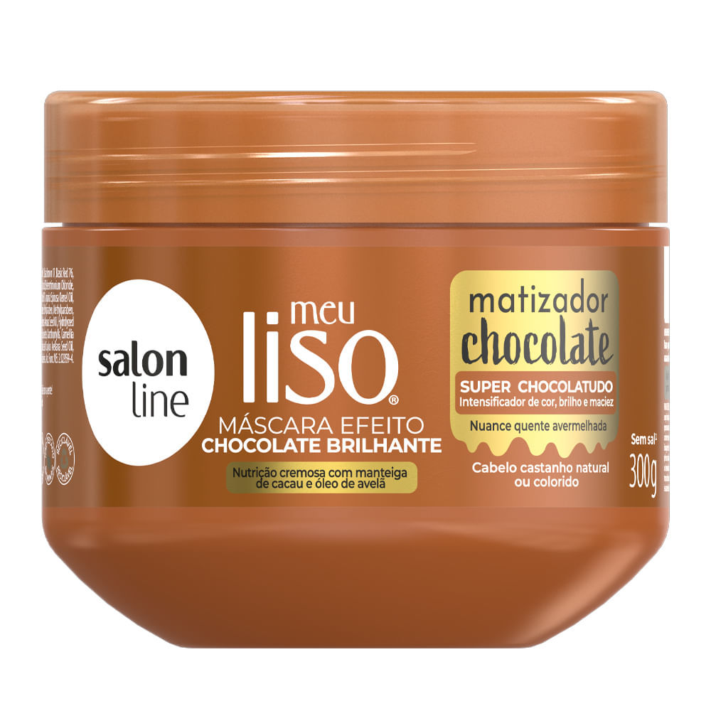 Máscara Capilar Salon Line Meu Liso Matizador Chocolate 300g