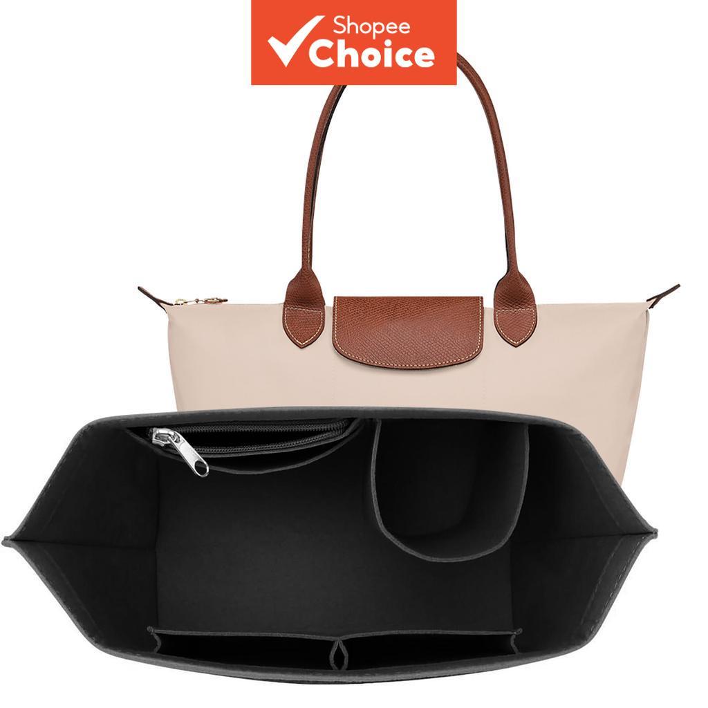 Organizador de Bolsa de Feltro Compatível com Longchamp Mini, Forro de Bolsa & Organizador, Estojo Portátil de
