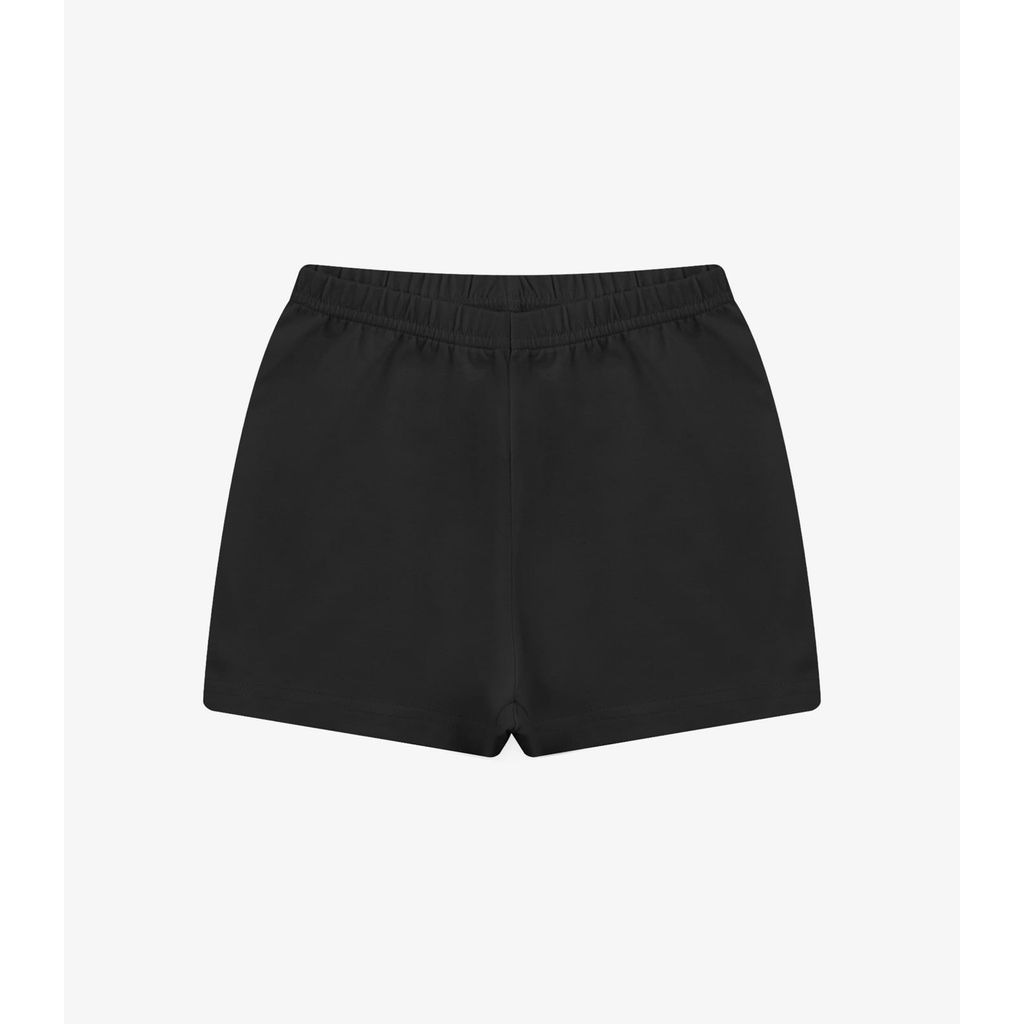 Shorts em Cotton Leve Rovi Kids Preto