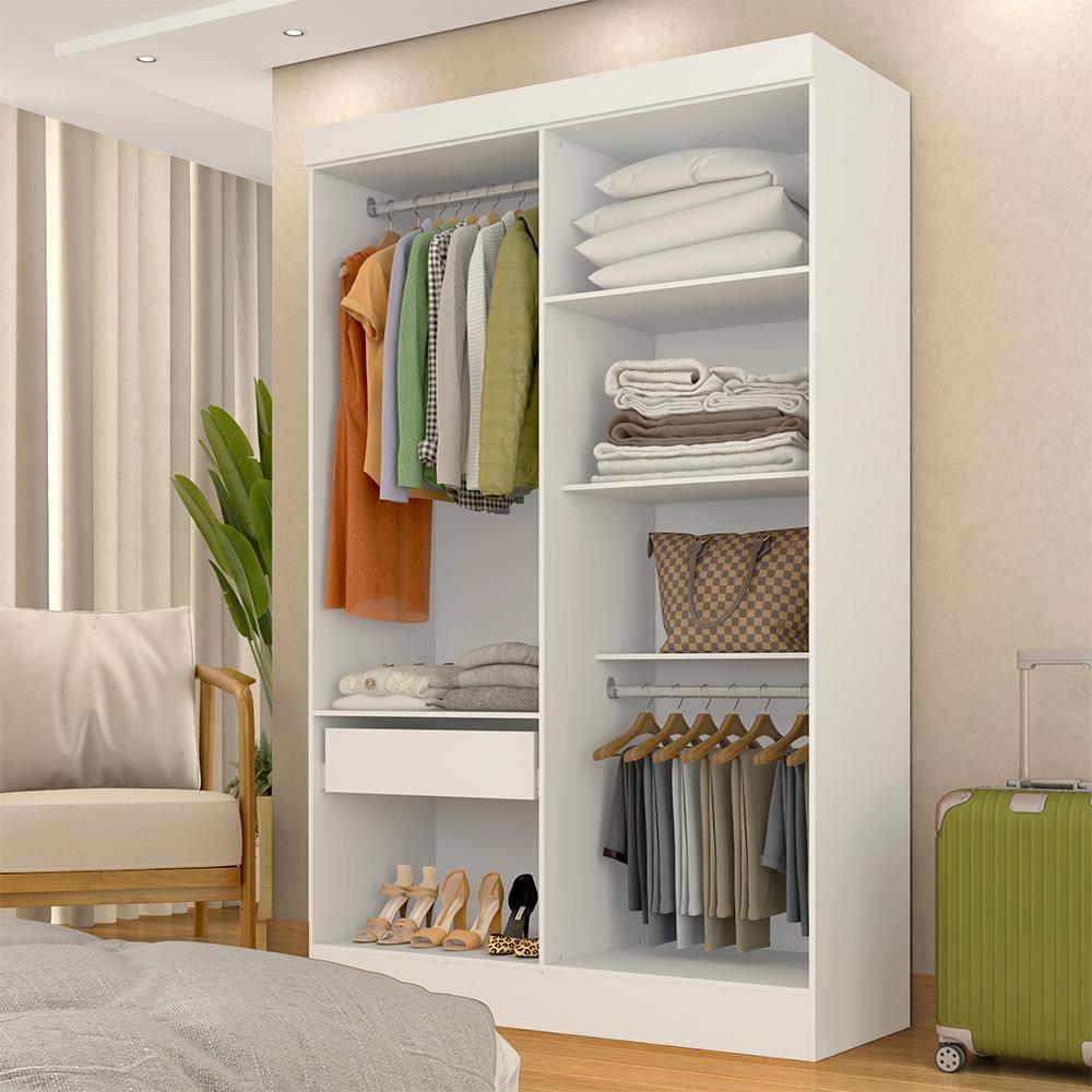 Closet 1,20m Com 1 Gaveta Ambar Branco - M.a