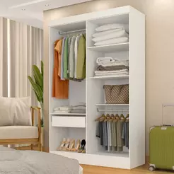 Closet 1,20m Com 1 Gaveta Ambar Branco - M.a