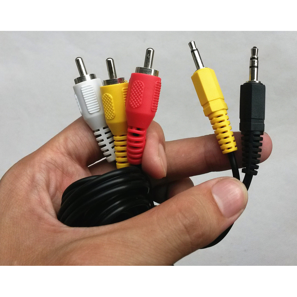 Conjunto Top Box TV 2 Pontos 3 Cabo de Áudio Importado Cabo de Áudio Totalmente Blindado Cabo de Áudio de Grau de Febre