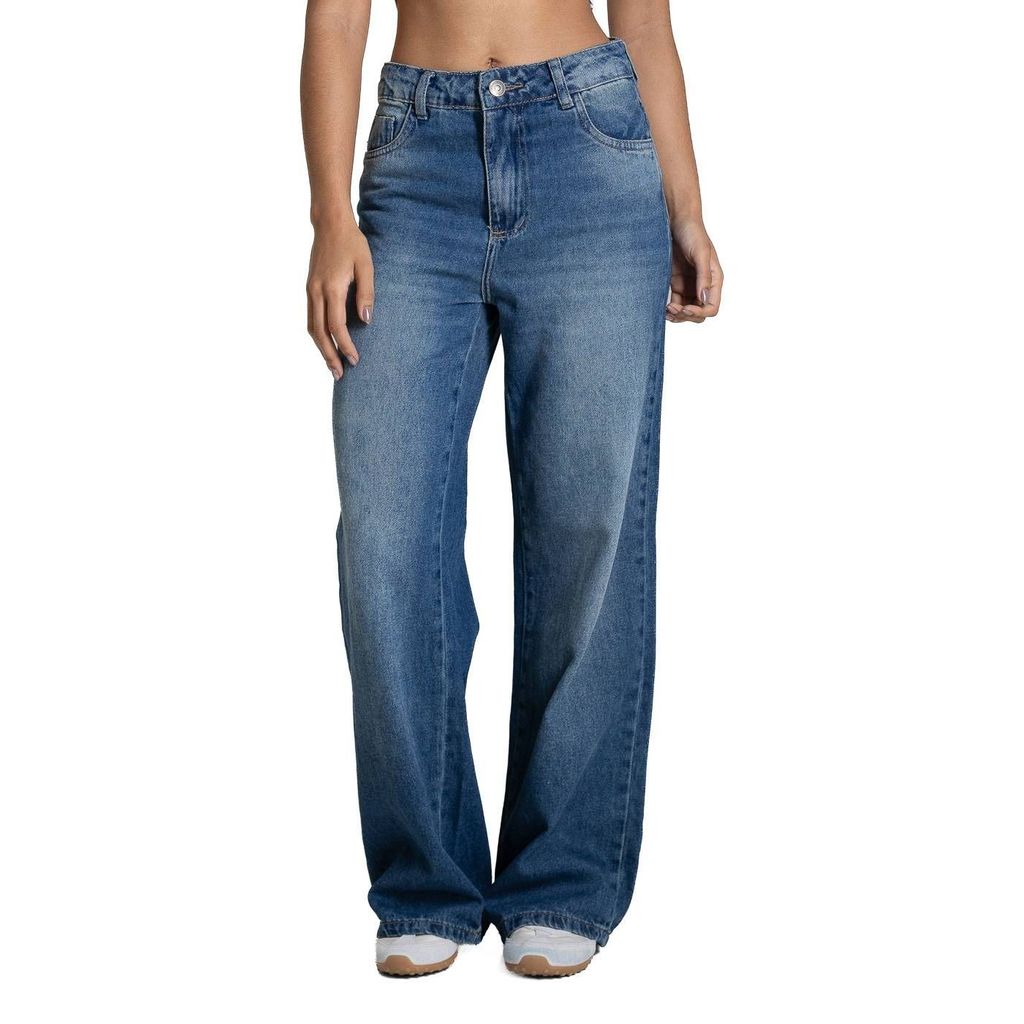 Calça Jeans Sawary Wide Leg Petit - 283340