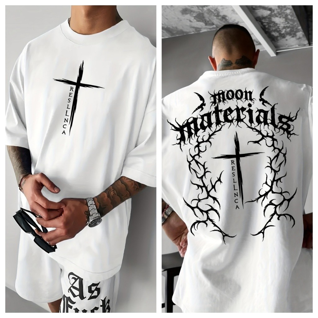 Camiseta 100% Algodão Oversized Masculina Streetwear Estampa Asas Manga curta Envio Rapido