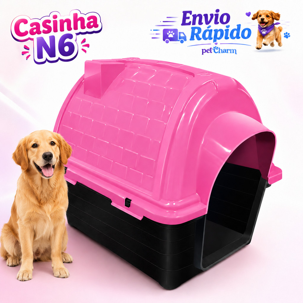 Casa Casinha Para Cachorro N6 Pet Cães e Gatos Confortável