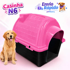 Casa Casinha Para Cachorro N6 Pet Cães e Gatos Confortável