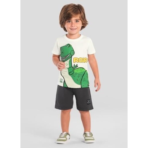 Camiseta Infantil Dinossauro Roar Masculino Brandili 36753