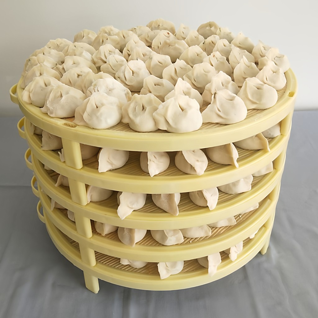 Cortina de bolinho empilhamento Multi-camada capa de bambu cortina de macarrão doméstico cortina de bolinho de bambu cor