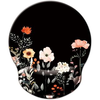 Mouse Pad com Suporte para o Pulso, Mouse Pad Ergonômico com Almofada de Descanso para o Pulso em Espuma de Memória, Bas