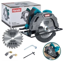 【Hanabi】Serra Circular Elétrica 185mm 5500RPM 1800W Profissional Potente para Madeira Corte Rápido Portátil