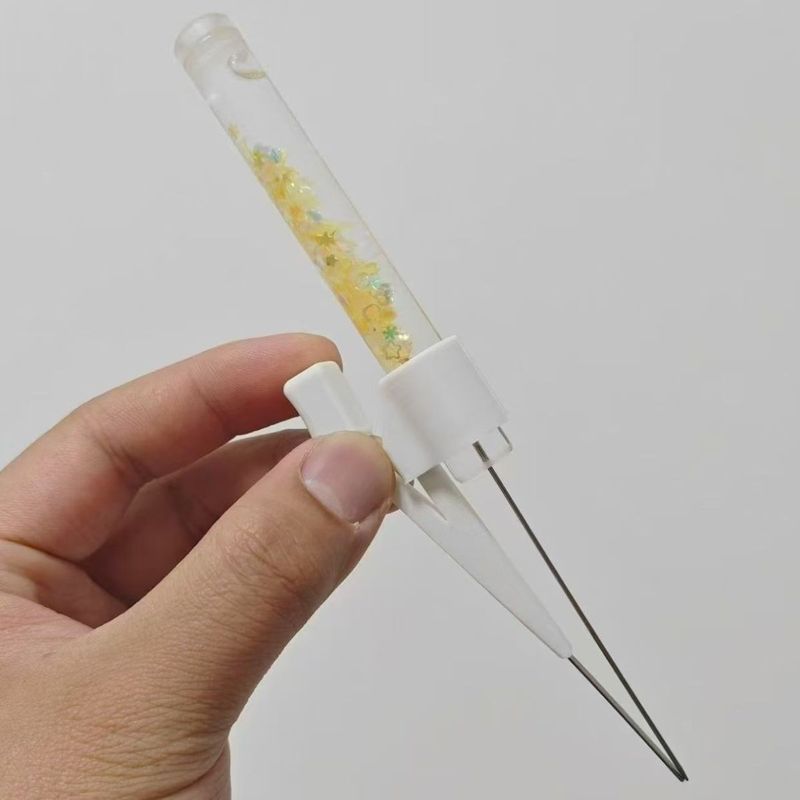 Imprensa caneta de feijão Glitter caneta de feijão 2.6mm Unilateral ferramenta útil pinça ferramenta bonito caneta de fe