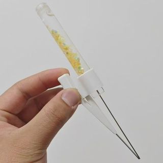 Imprensa caneta de feijão Glitter caneta de feijão 2.6mm Unilateral ferramenta útil pinça ferramenta bonito caneta de fe