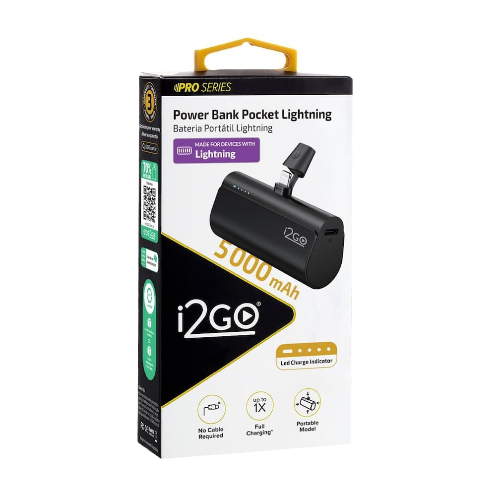 Power Bank i2GO PROBAT020 5000mAh Lightning — imagem 2 de 2