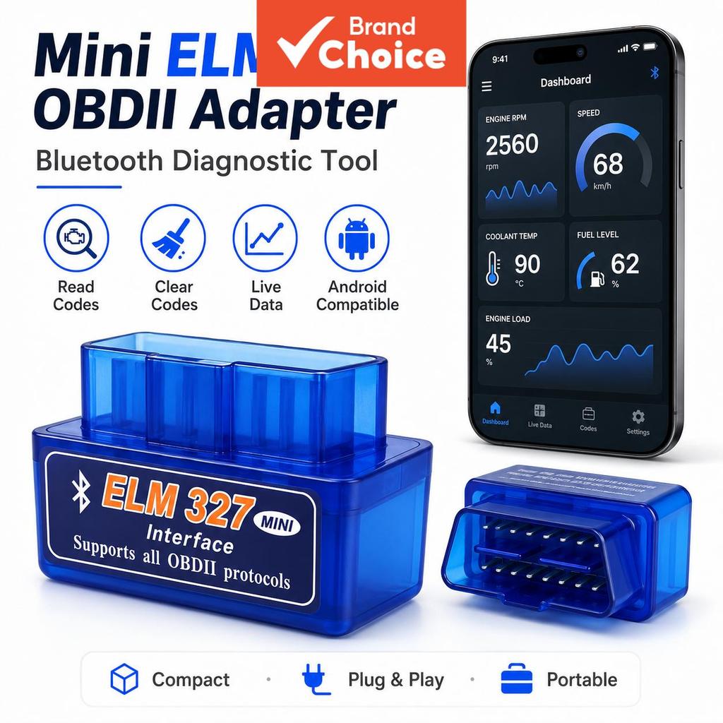 Elm327 Mini Obd2 BLUETOOTH Scanner De Diagnóstico De Carro Leitor De Código De Motor Monitor De Dados Ao Vivo Verifique 