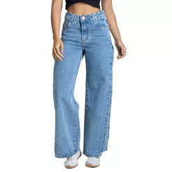 Calça Jeans Sawary Wide Leg Petit - 283465