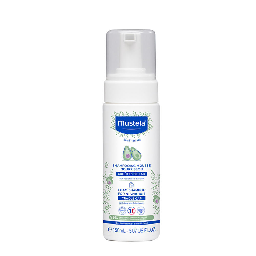 Shampoo Mousse Recém-Nascido Mustela Bebê com 150ml