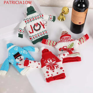 PATRICIA1OW Capa Para Garrafa De Vinho De Natal , Saco Champanhe De Desenho Animado Com Decorações Reutilizável