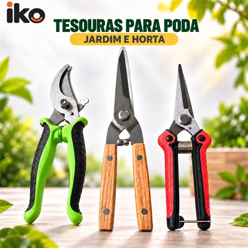3 MODELOS DE TESOURAS DE PODA: MAIS PRECISÃO, CONFORTO E PRATICIDADE PARA DEIXAR SEU JARDIM IMPECÁVEL!