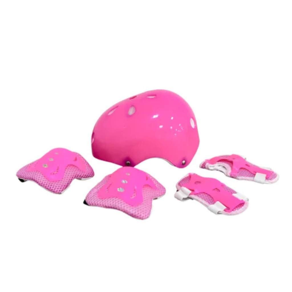 Kit Proteção Patins Skate Bicicleta Patinete Rosa Unitoys – 1639