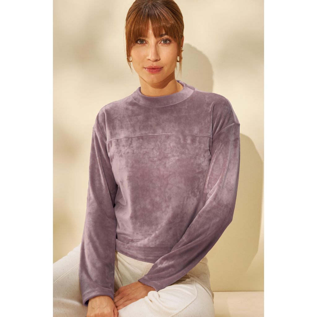 Blusão Comfy Feminino Plush Marialícia Marrom
