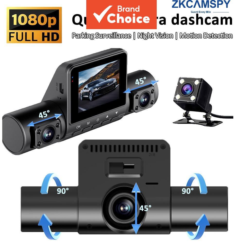 Fhd Dash Cam De 4 Canais Frontal Esquerda Direita Traseira Visão Noturna Gravação Em Loop 1080p Dvr Para Carro