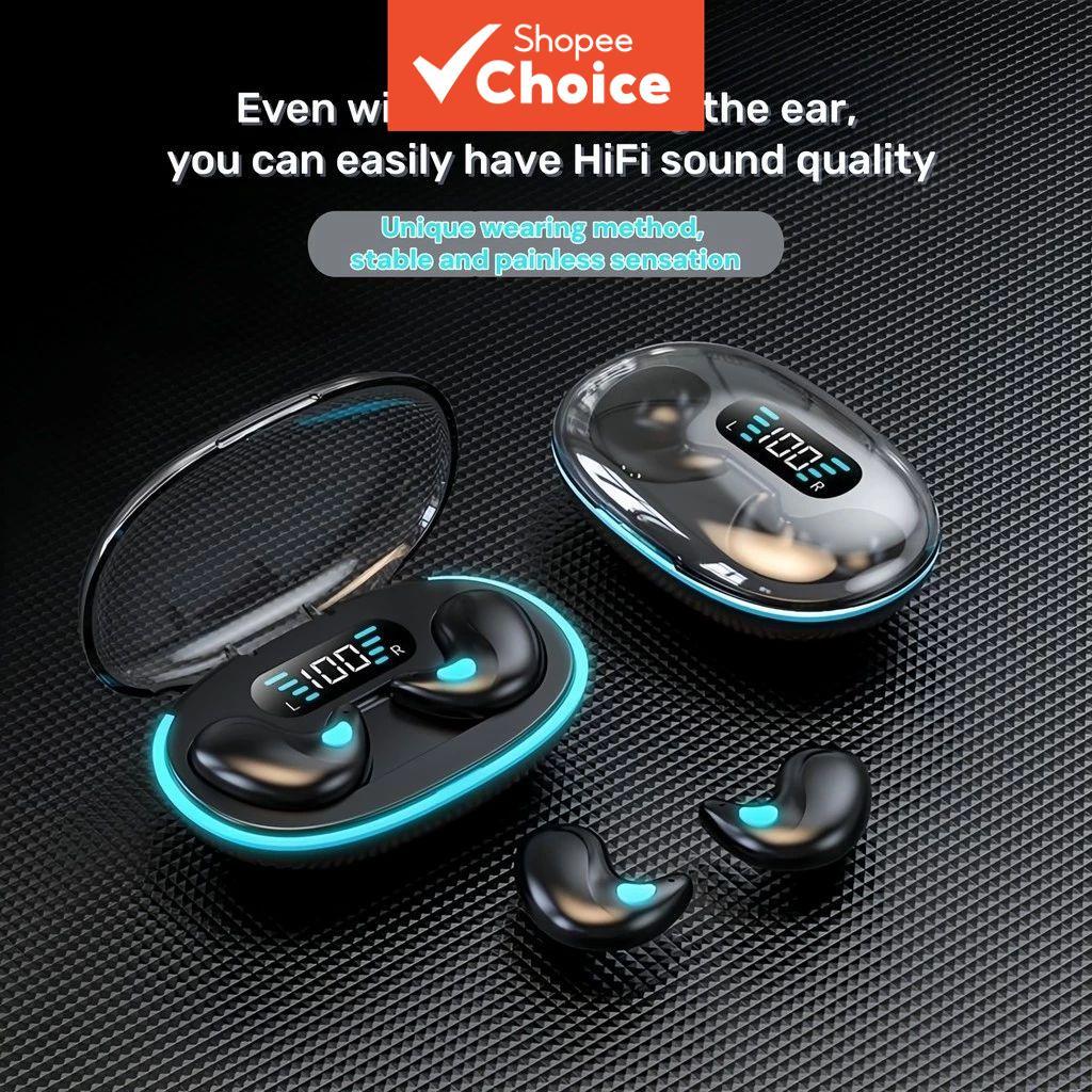 Fones de ouvido X55, sem fio Bluetooth, com cancelamento de ruído, para dormir, esportivos gamer, graves HiFi estéreo,