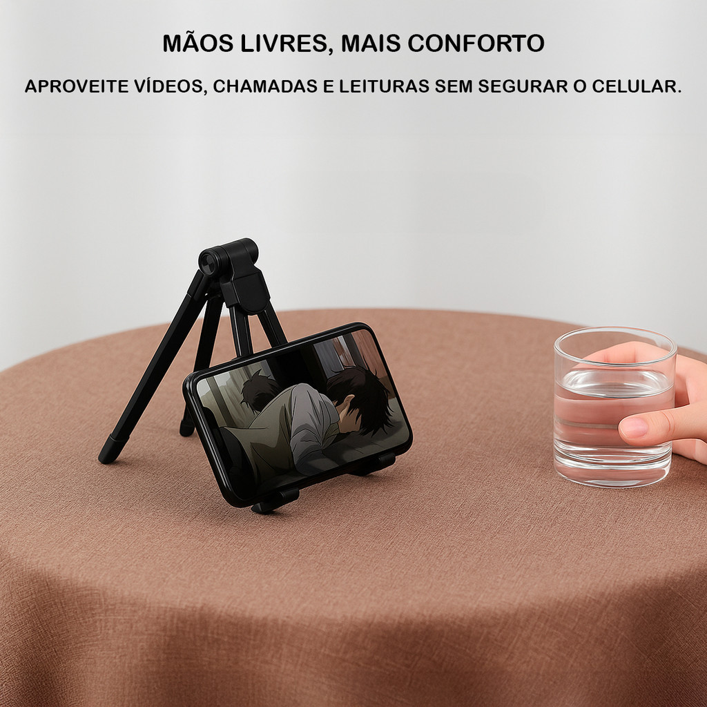Apoio Suporte Base Mesa Notebook Celular Ajustável Dobrável