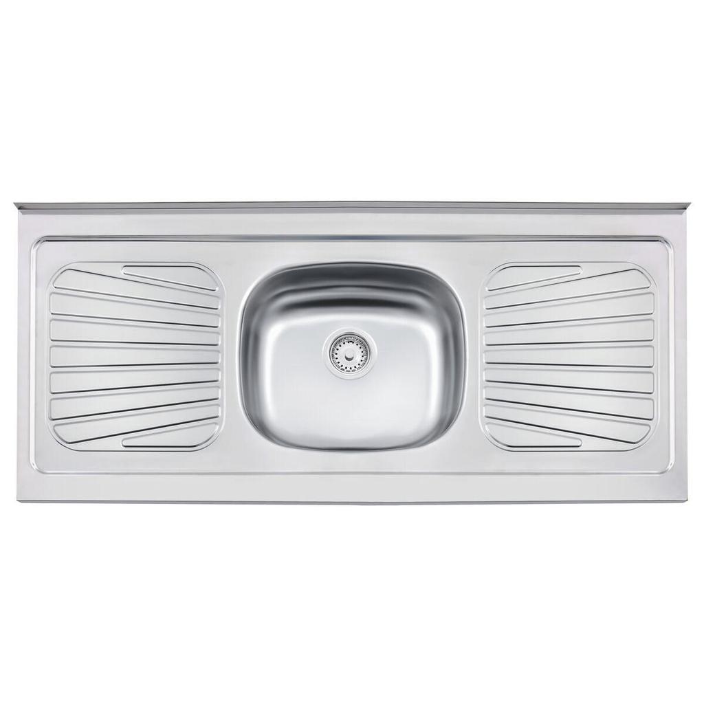 Pia Inox Tramontina New Raggi 120x52cm sem Concreto