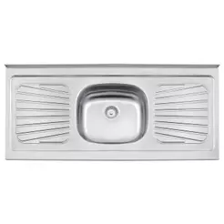 Pia Inox Tramontina New Raggi 120x52cm sem Concreto