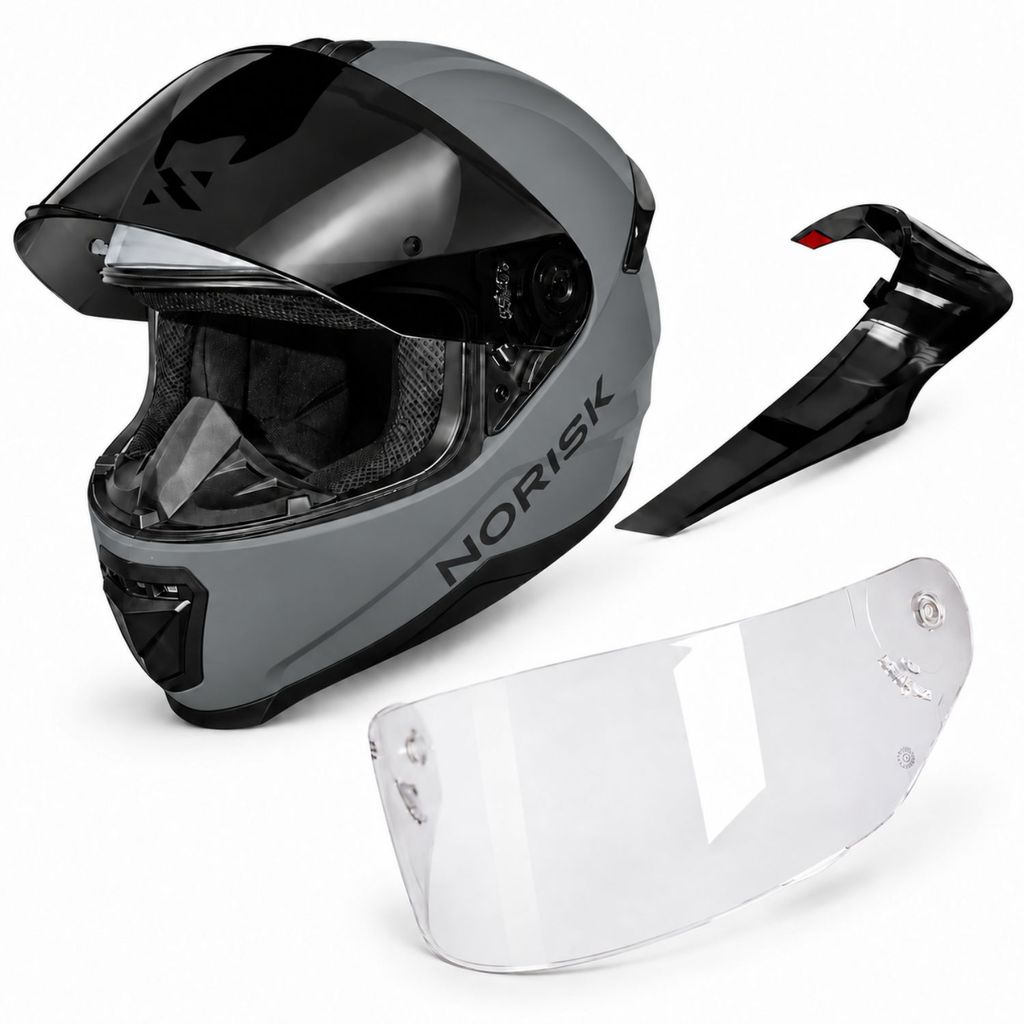 CAPACETE NORISK RAZOR EDITION CINZA SOLID EDITION NARDO GRAY