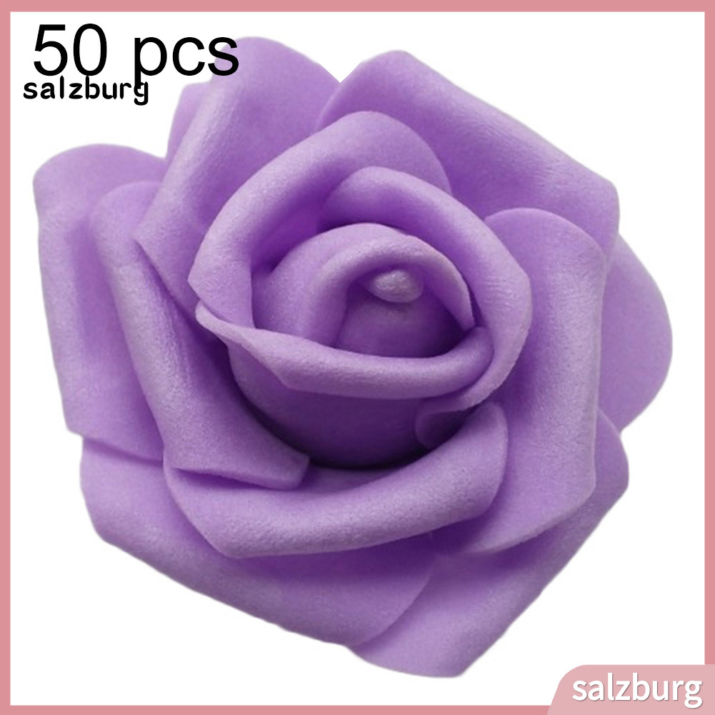 < salzburg > 25/50/100 Unidades Cabeça De Flores De Rosa De Espuma PE Artificial Faça Você Mesmo Decoração De Quarto De 