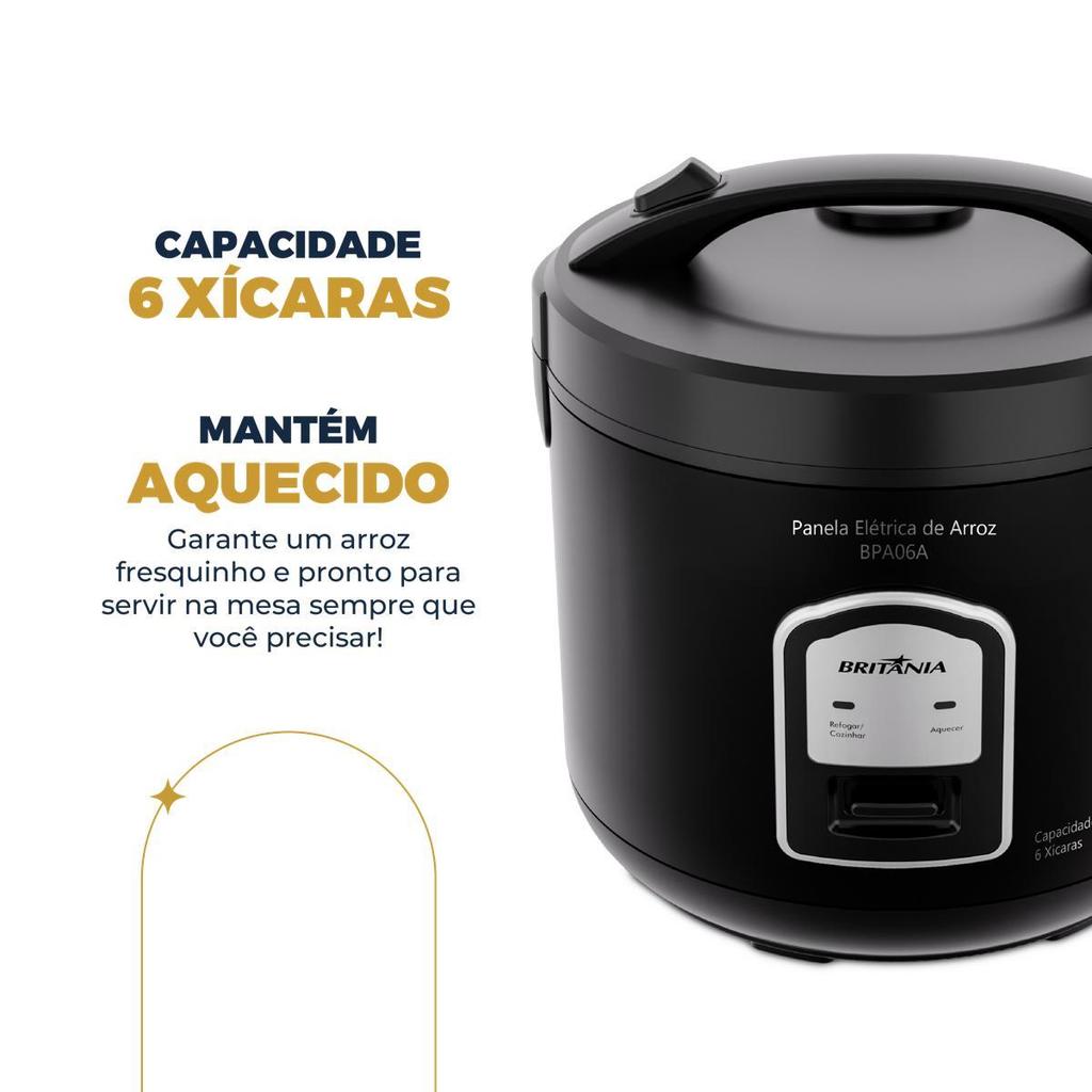 Panela de Arroz Elétrica Britânia 6 Xícaras BPA06A · foto 2