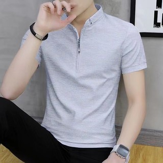 Verão novo estilo camisa polo masculina de manga curta all-match lapela camiseta masculina negócios all-match na moda