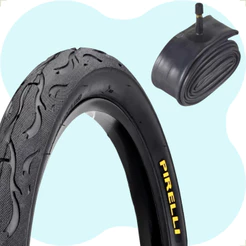 Pneu Pirelli Tornado Beta Aro 26 X 2.125 Tipo Flame Balão Slick Bicicleta + Camara de ar shiver