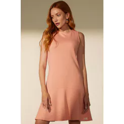 Vestido Sem Mangas Feminino Comfy Marialícia Laranja